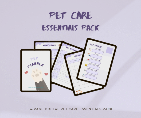 pet care essentials pack pdf
