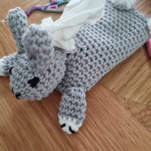 Rabbit Crochet Tissue Holder Pattern