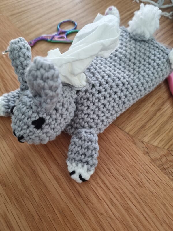 Rabbit Crochet Tissue Holder Pattern