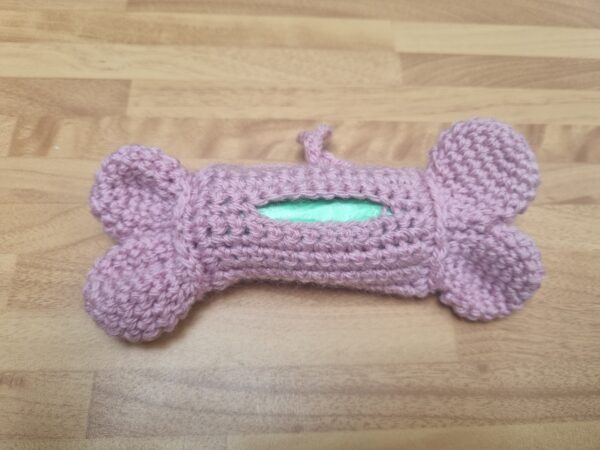 Cute Bone-Shaped Dog Poop Bag Holder Pattern - Image 2