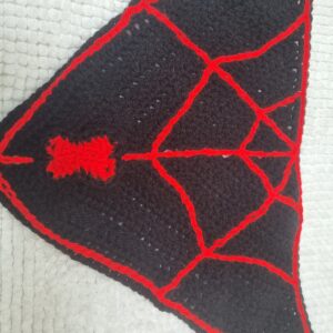 Black Widow dog bandana pattern