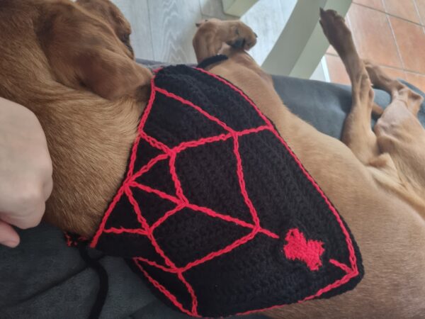 Black Widow dog bandana pattern - Image 3