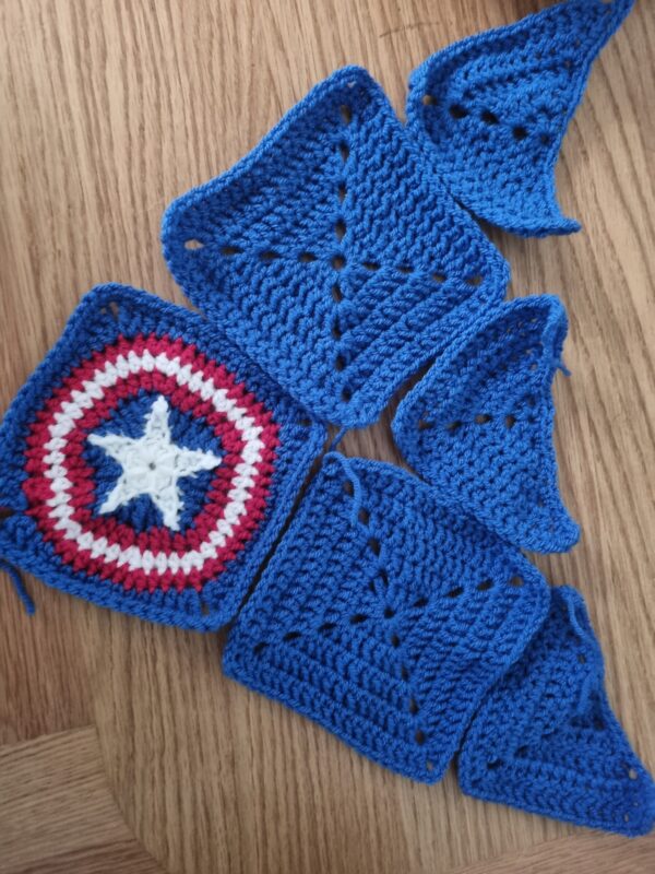 Captain America Dog Bandana Crochet Pattern - Image 3
