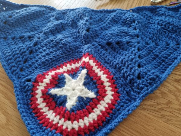Captain America Dog Bandana Crochet Pattern - Image 4