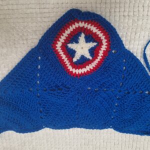 Captain America Dog Bandana Crochet Pattern