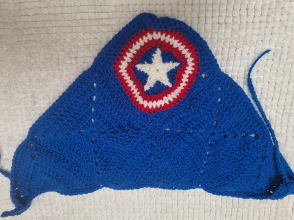 Captain America Dog Bandana Crochet Pattern