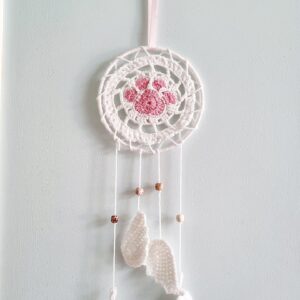 Crochet Dreamcatcher with Paw Print