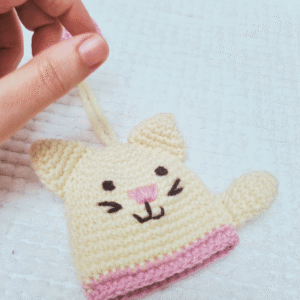 Handmade Cat Key Cover Pattern for Beginners