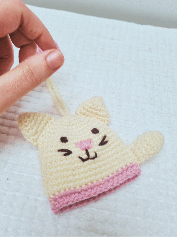 Handmade Cat Key Cover Pattern for Beginners