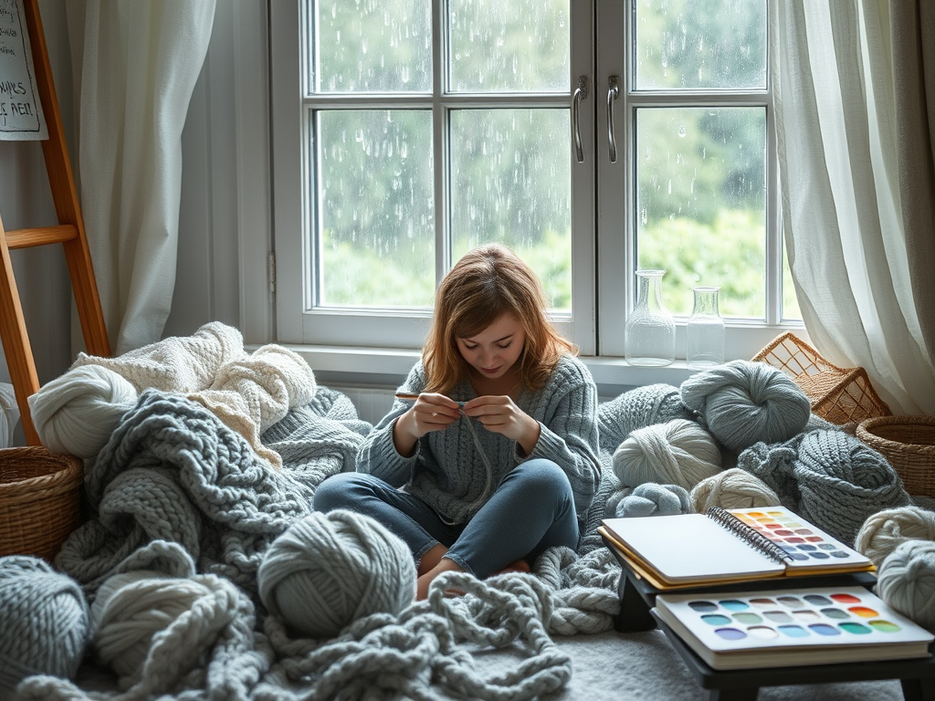 Finding Inspiration in the Rain: How Stormy Days Spark Creativity in Crochet and Art